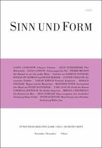 Sinn und Form 6/2013