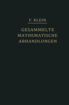 Gesammelte Mathematische Abhandlungen, 2 Tle. - Klein, Felix