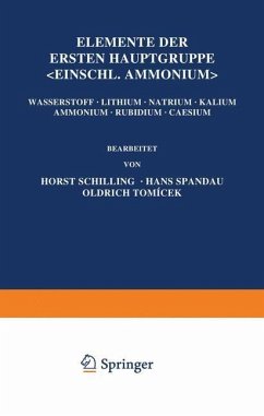 Elemente der Ersten Hauptgruppe; Einschl. Ammonium; - Schilling, Horst;Spandau, Hans;Tomaícek, Oldrich