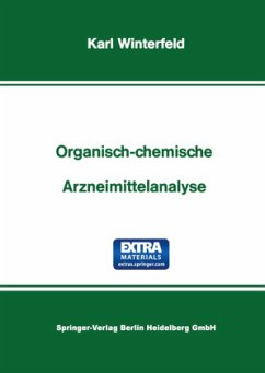 Organisch-Chemische Arzneimittelanalyse - Winterfeld, Karl