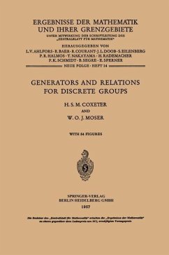 Generators and Relations for Discrete Groups - Coxeter, Harold Scott Macdonald;Moser, William O. J.