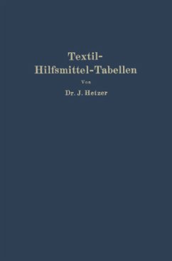 Textil-Hilfsmittel-Tabellen - Hetzer, Josef
