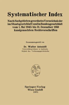 Systematischer Index - Antoniolli, Walter