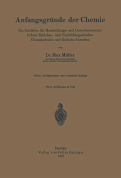 Anfangsgründe der Chemie - Müller, Max