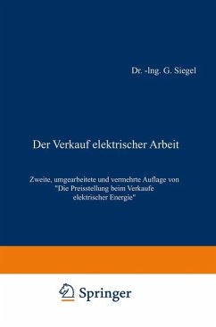 Der Verkauf elektrischer Arbeit - Siegel, Gustav