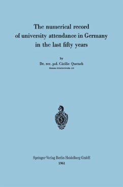 The numerical record of university attendance in Germany in the last fifty years - Quetsch, Cäcilie