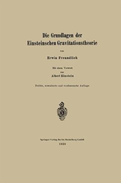 Die Grundlagen der Einsteinschen Gravitationstheorie - Freundlich, Erwin;Einstein, Albert