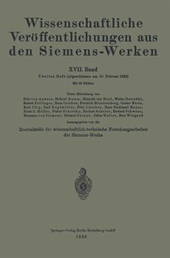 Wissenschaftliche Veröffentlichungen aus den Siemens-Werken - Bingel, Rudolf;Bumm, Hellmut;Buol, Heinrich von
