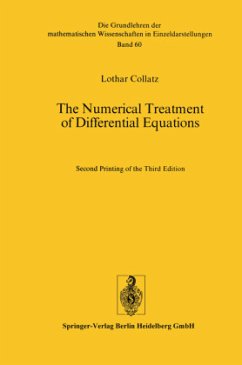 The Numerical Treatment of Differential Equations - Collatz, Lothar