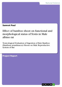 Effect of bamboo shoot on functional and morphological status of Testis in Male albino rat (eBook, PDF) - Paul, Samrat