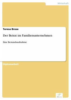 Der Beirat im Familienunternehmen (eBook, PDF) - Brose, Teresa