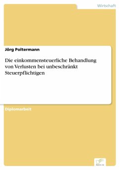 Die einkommensteuerliche Behandlung von Verlusten bei unbeschränkt Steuerpflichtigen (eBook, PDF) - Poltermann, Jörg