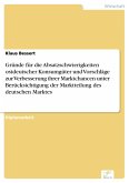 Gründe für die Absatzschwierigkeiten ostdeutscher Konsumgüter und Vorschläge zur Verbesserung ihrer Marktchancen unter Berücksichtigung der Marktteilung des deutschen Marktes (eBook, PDF)