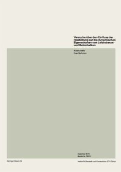 Versuche über den Einfluss der Rissbildung auf die dynamischen Eigenschaften von Leichtbeton- und Betonbalken - DIETERLE;BACHMANN