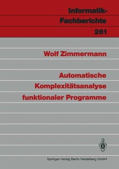 Automatische Komplexitätsanalyse funktionaler Programme - Zimmermann, Wolf