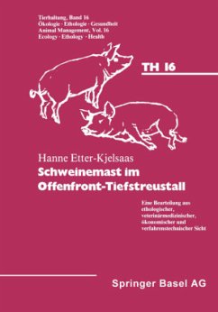 Schweinemast im Offenfront-Tiefstreustall - Etter-Kjelsaas