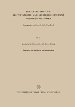 Oxydation von Steinkohle mit Salpetersäure - Loparo, Kenneth A.