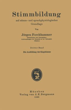 Die Ausbildung der Singstimme - Forchhammer, Jörgen