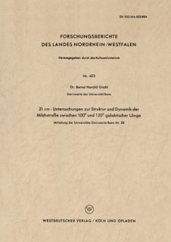 21 cm - Untersuchungen zur Struktur und Dynamik der Milchstraße zwischen 100° und 120° galaktischer Länge - Grahl, Bernd-Harald