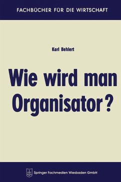 Cover Wie wird man Organisator?