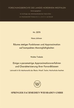 Räume stetiger Funktionen und Approximation auf kompakten Mannigfaltigkeiten - Johnen, Hans