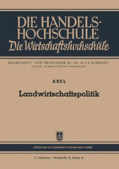 Landwirtschaftspolitik - Abel, Wilhelm