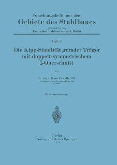 Cover Die Kipp-Stabilität gerader Träger mit doppelt-symmetrischem I-Querschnitt