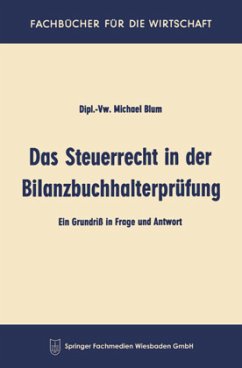 Das Steuerrecht in der Bilanzbuchhalterprüfung - Blum, Michael