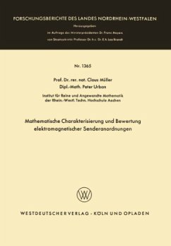Mathematische Charakterisierung und Bewertung elektromagnetischer Senderanordnungen - Müller, Claus
