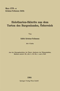 Holothurien-Sklerite aus dem Torton des Burgenlandes, Österreich - Tollmann, Edith