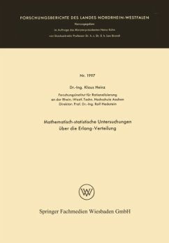Mathematisch-statistische Untersuchungen über die Erlang-Verteilung - Heinz, Klaus