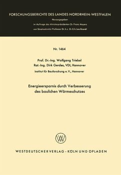 Energieersparnis durch Verbesserung des baulichen Wärmeschutzes - Triebel, Wolfgang