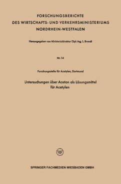 Untersuchungen über Aceton als Lösungsmittel für Acetylen - Brandt, L.