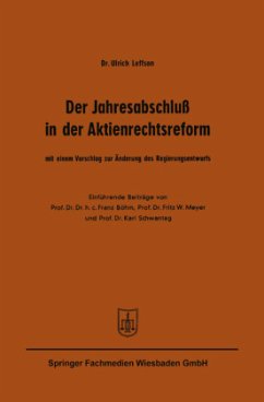 Der Jahresabschluß in der Aktienrechtsreform - Leffson, Ulrich