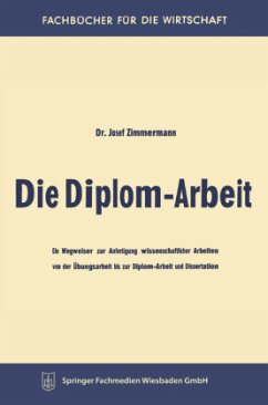 Die Diplom-Arbeit - Zimmermann, Josef