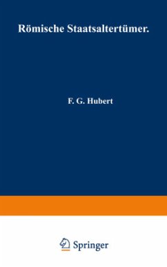 Römische Staatsaltertümer - Hubert, F. G.;Kopp, NA