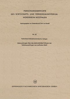 Untersuchungen über das elektrolytische Polieren von Tafelmesserklingen aus rostfreiem Stahl - Loparo, Kenneth A.