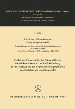 Einfluß der Einsatzstoffe, der Schmelzführung im Induktionsofen und der Impfbehandlung auf das Gefüge und die mechanischen Eigenschaften von Gußeisen mit Lamellengraphit - Patterson, Wilhelm