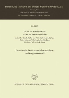Ein univariables ökonomisches Analyse- und Prognosemodell - Korte, Bernhard