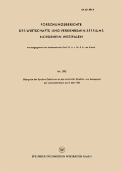 Übergabe des Synchro-Zyklotrons an das Institut für Strahlen- und Kernphysik der Universität Bonn am 8. Mai 1957 - Brandt, Leo