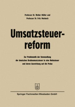 Umsatzsteuerreform - Müller, Walter