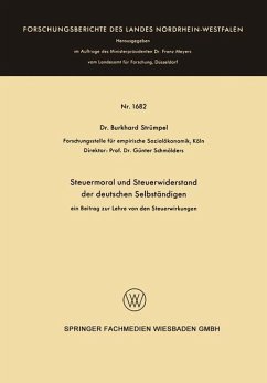 Steuermoral und Steuerwiderstand der deutschen Selbständigen - Strümpel, Burkhard