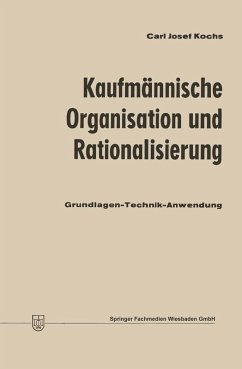 Cover Kaufmännische Organisation und Rationalisierung