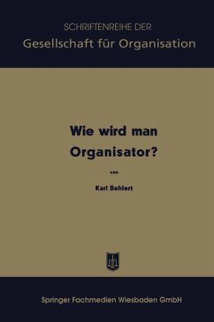Cover Wie wird man Organisator?