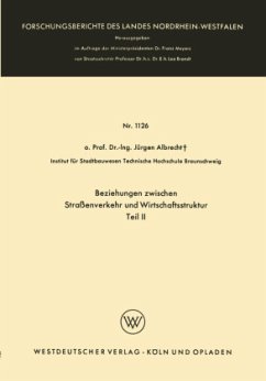 Beziehungen zwischen Straßenverkehr und Wirtschaftsstruktur - Albrecht, Jürgen