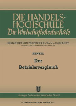 Der Betriebsvergleich - Henzel, Friedrich