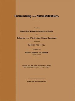 Untersuchung von Automobilkühlern - Doblhoff, Walter Freiherr von