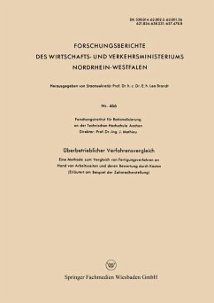 Cover Überbetrieblicher Verfahrensvergleich