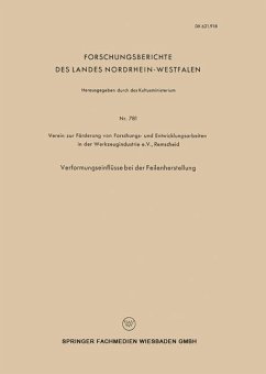 Verformungseinflüsse bei der Feilenherstellung - Loparo, Kenneth A.