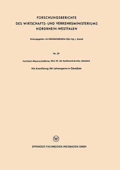 Cover Die Ausnützung der Leinengarne in Geweben